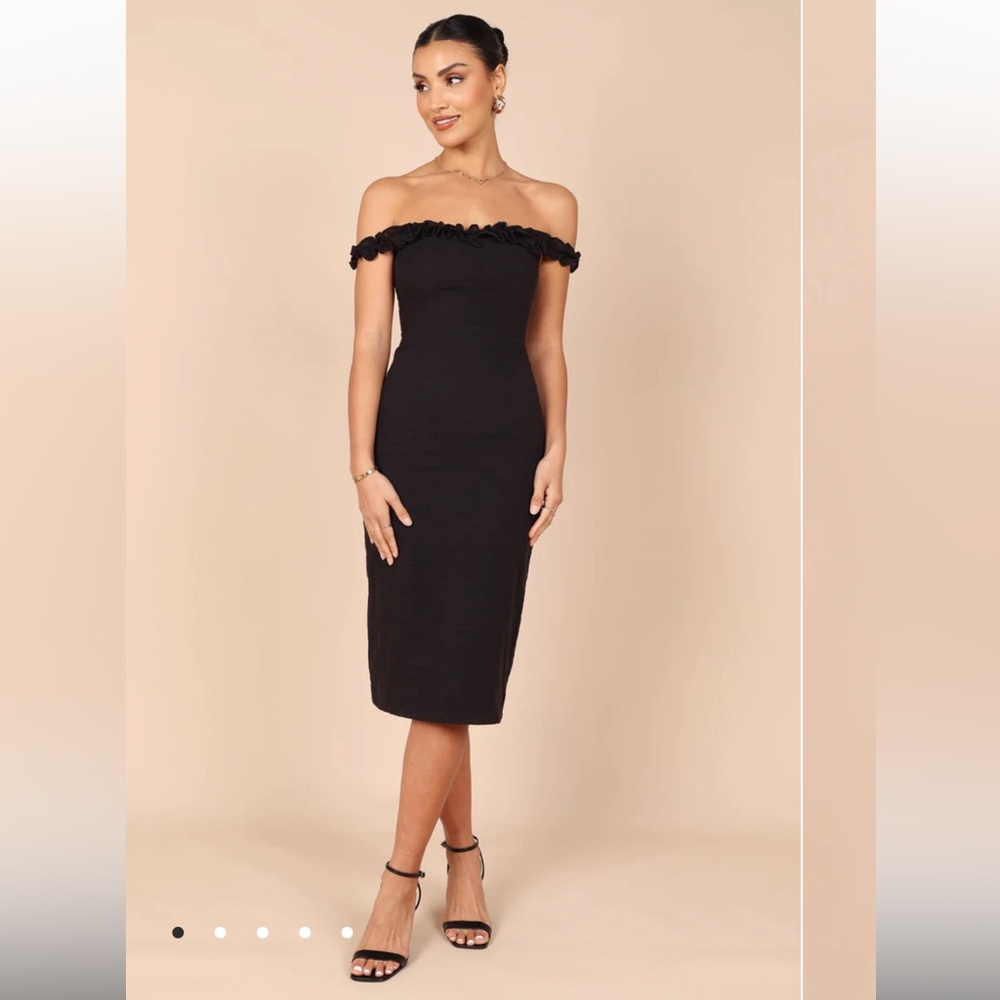 Petal and pup Black midi dress - Florez Dress NWT